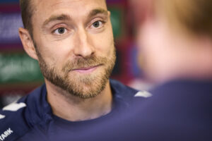 Christian Eriksen i den danske landsholdslejr