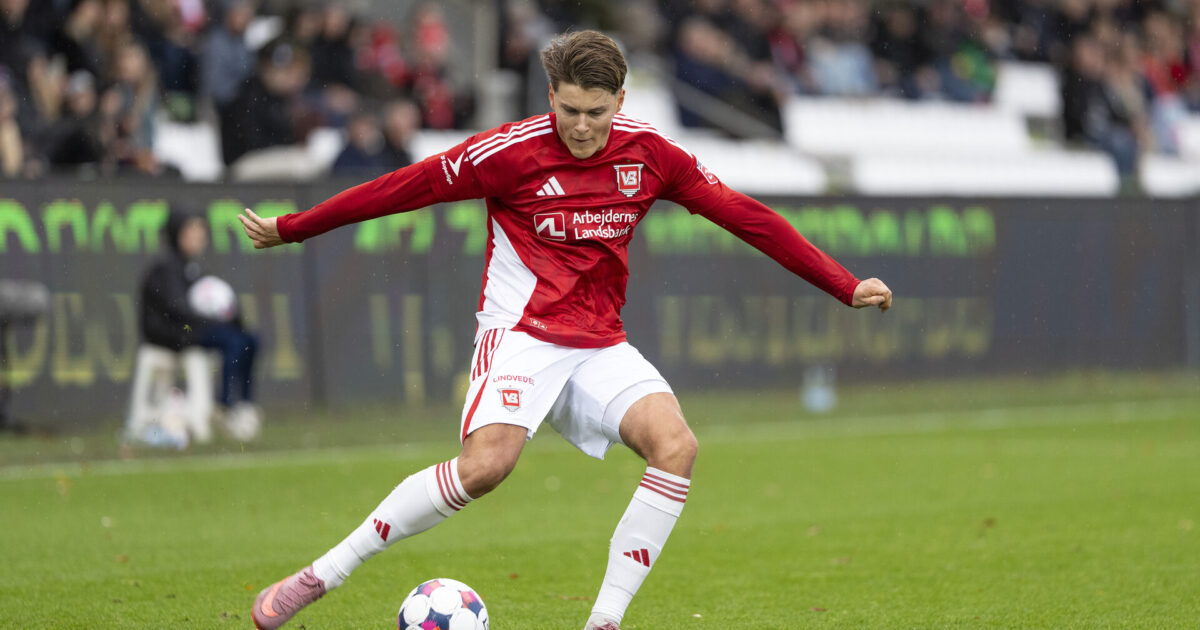 Topscorer i Vejle: Klubben vil ikke stå i vejen for salg Foto: Frank Cilius/Ritzau Scanpix