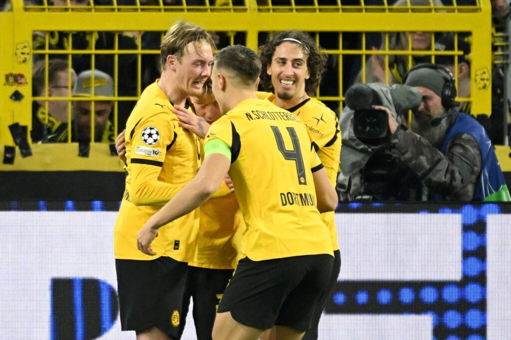 Dortmund-spillerne jubler