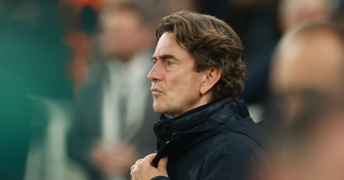 Frank varsler indkøb: Ingen tvivl epa12581444 Tottenham's manager Thomas Frank reacts during the UEFA Champions League match between Tottenham Hotspur and Slavia Praha, in London, Britain, 09 December 2025. EPA/NEIL HALL