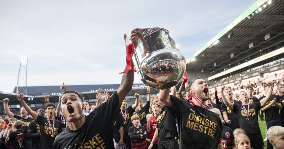 Gjorde vi ligesom Norge og Sverige, var FCM danske mestre Foto: Bo Amstrup/Ritzau Scanpix
