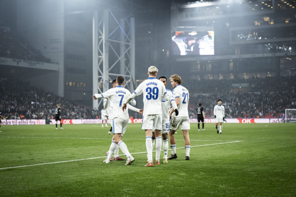 FC Københavns spillere i Parken mod Esbjerg fB.