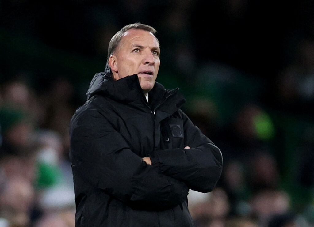 Brendan Rodgers med armene over kors