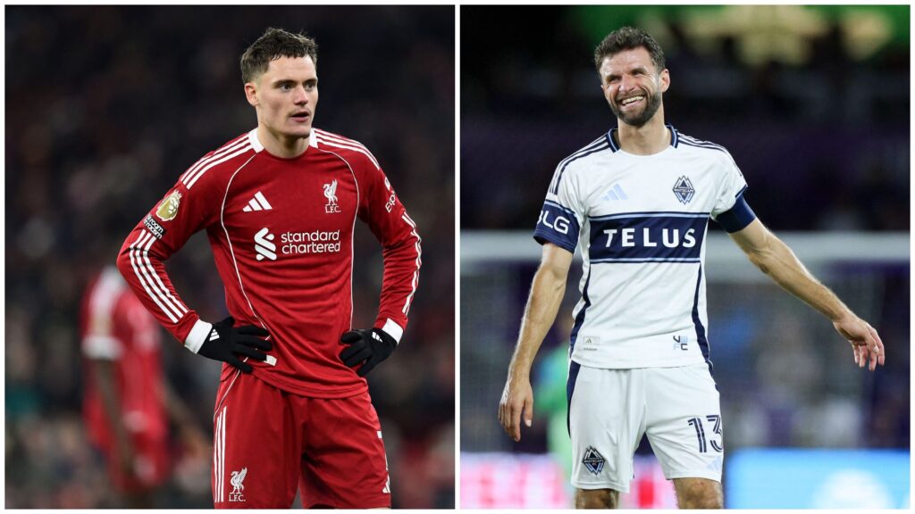 Florian Wirtz og Thomas Müller i samme billede.