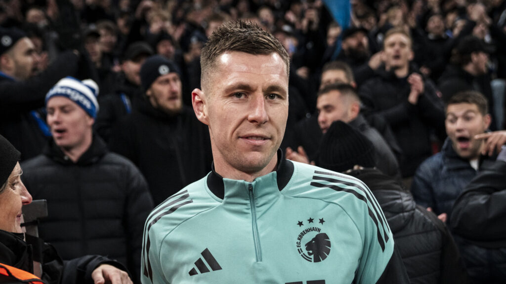 Lukas Lerager til sin sidste kamp for FC København