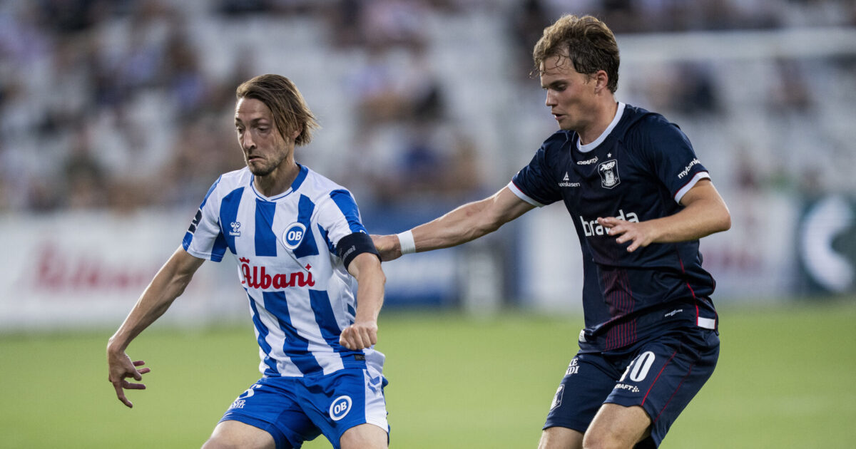 Falk storroser AGF efter fynsk pokalsejr Foto: Sebastian Elias Uth/Scanpix 2025