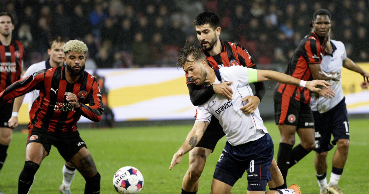 AGF-profil: Fair at gøre FCM til guldfavorit Patrick Mortensen er noteret for 113 Superliga-mål i karrieren, hvor han har spillet for Brøndby IF, Lyngby og AGF. Foto: Bo Amstrup/Ritzau Scanpix