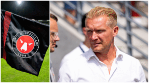 En collage af Søren Pedersen og FC Midtjylland