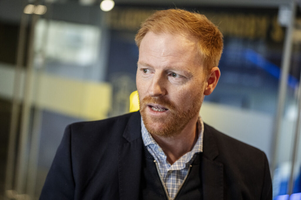 Benjamin Schmedes på Brøndby Stadion.