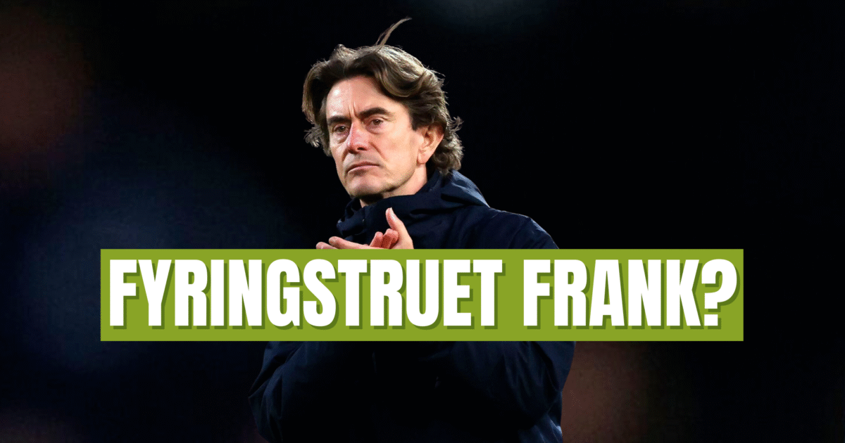 Fyringstruet Frank føler støtte fra klubben Foto: Ritzau/Sancpix