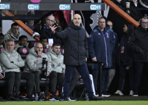 Enzo Maresca på sidelinjen for Tottenham.