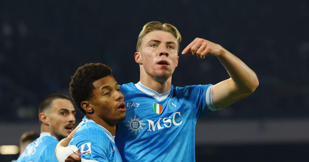 Højlund og hans makker starter i finale for Napoli Foto: Ciro De Luca/REUTERS