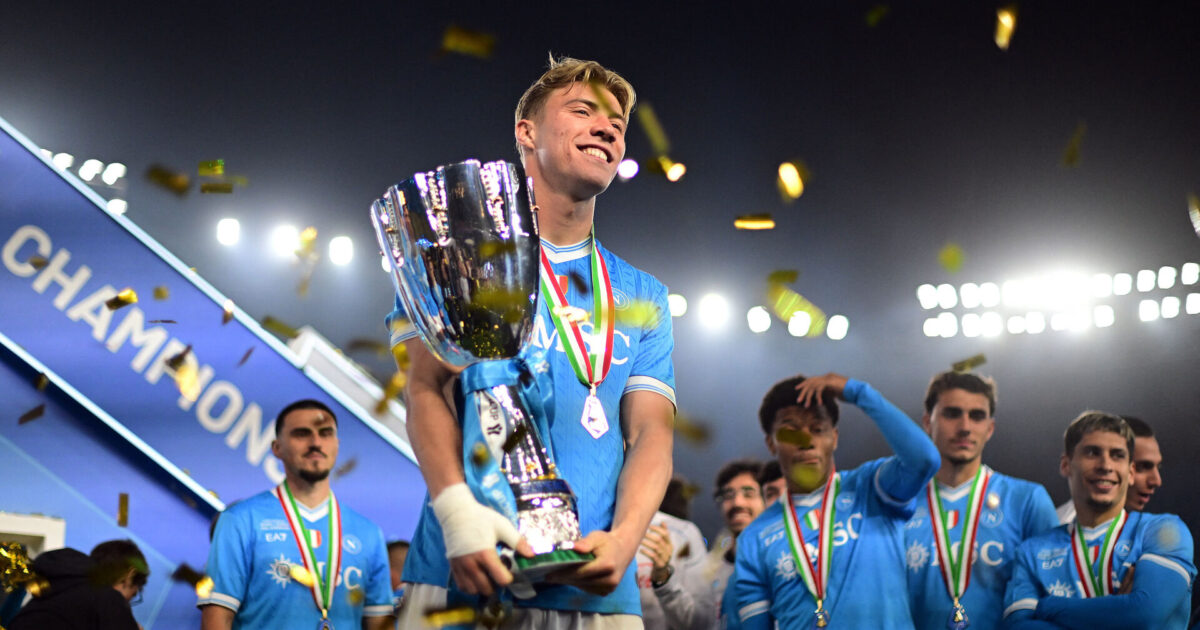 Højlund med stikpille til Manchester United Foto: Daniele Mascolo/REUTERS