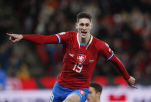 Tomas Cvancara jubler efter scoring for Tjekkiet.