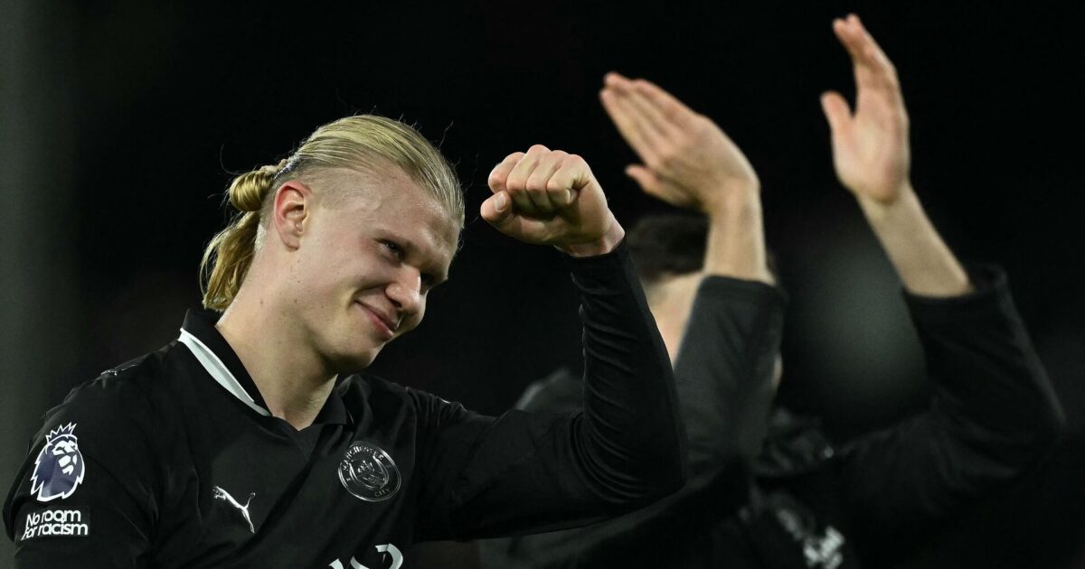 Haaland efter 100: Skulle have scoret hattrick Foto: Ben Stansall/AFP/Ritzau Scanpix