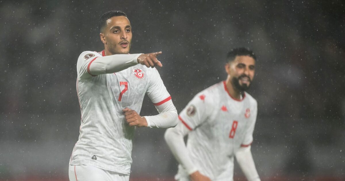 Dobbelt op for Achouri: Tunesien slår Uganda og ny AGF’er Foto: Paul Ellis/AFP/Ritzau Scanpix