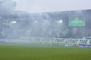 Viborg FF møder FC Midtjylland i Superligaen på Energi Viborg Arena søndag den 7. devember 2025. Foto: Henning Bagger/Ritzau Scanpix