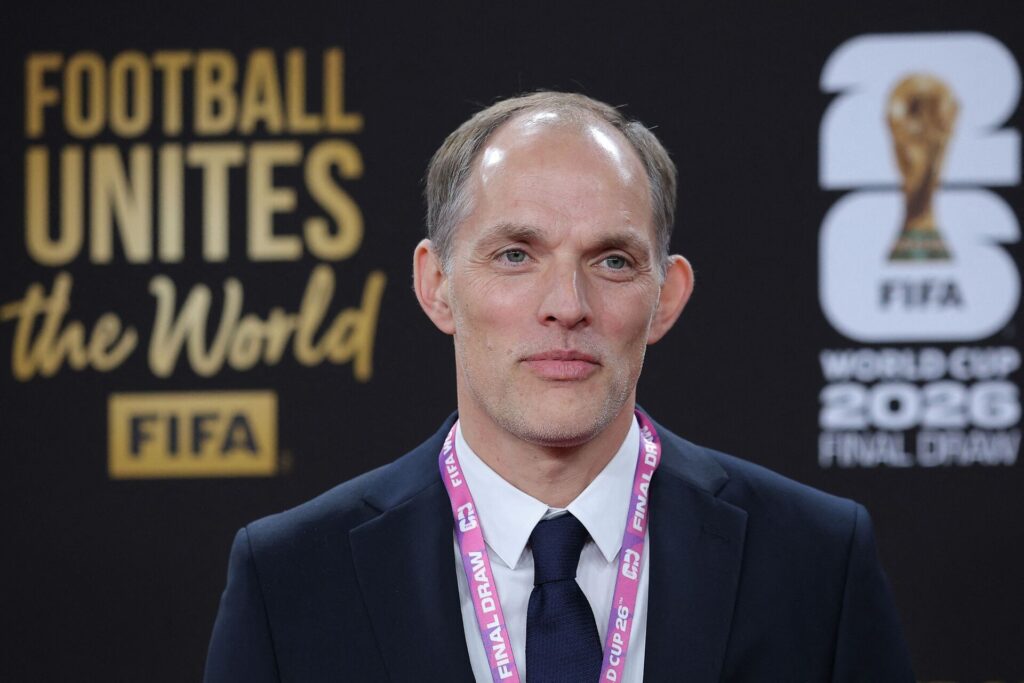 Thomas Tuchel til VM-lodtrækning i USA.