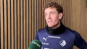 Wessel Dammers efter træningen i Randers.