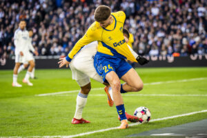 Marko Divkovic i aktion for Brøndby mod FCK.