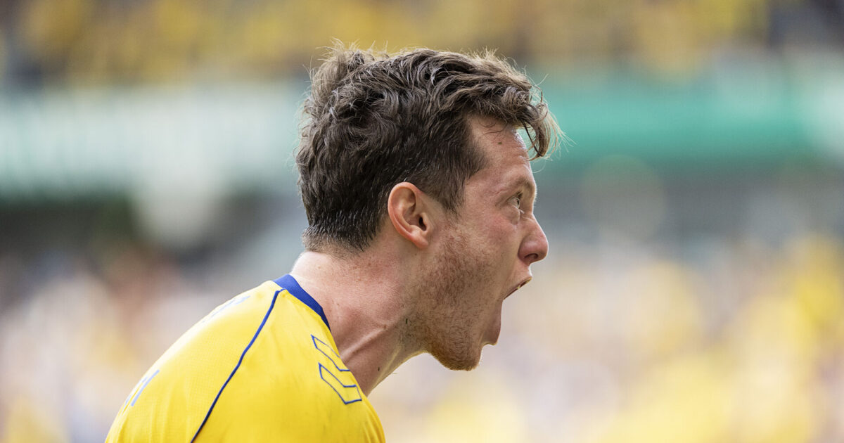 Se her: Brøndby-lejesvend scorer to for Augsburg Brøndbys Michael Gregoritsch scorer på straffe til 1-0 under superligakampen mellem Brøndby IF og FC København på Brøndby Stadion lørdag den 13. september 2025.