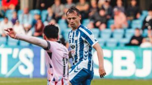 Jakob Ankersen i aktion for Esbjerg fB.