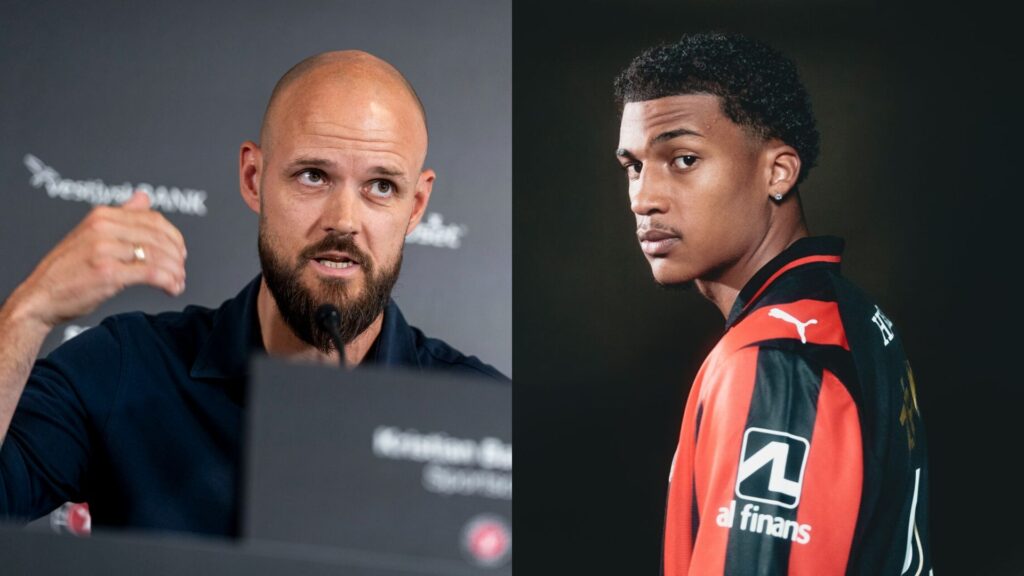 FCM's Kristian Bach Bak i samme billede som nyinkøbte Junior Zé.