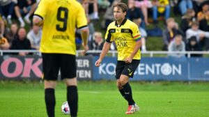 Aarhus Fremad-anfører Marcus Kirchheiner i kampen mod AaB.