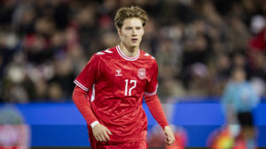 August Priske i landsholdstrøje