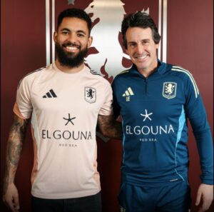 Aston Villa præsenterer Douglas Luiz.