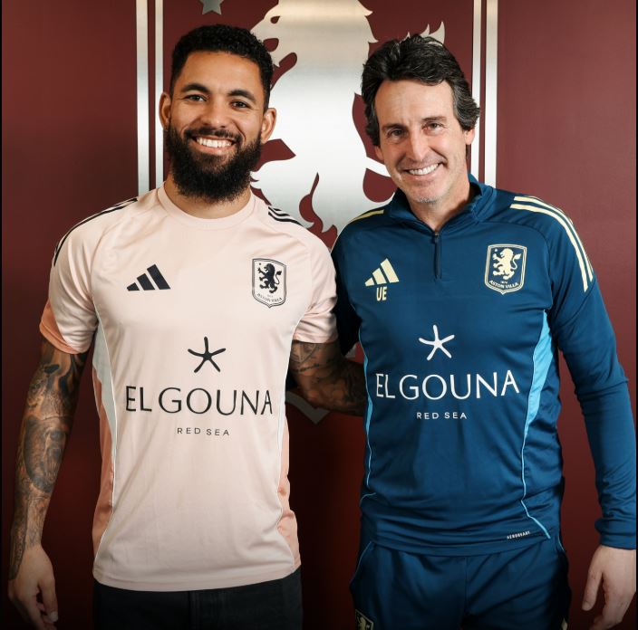 Aston Villa præsenterer Douglas Luiz.