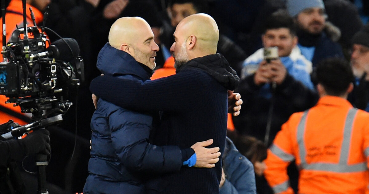 Bizart: Får indirekte sviner af Chelsea på TV Enzo Maresca og Josep Guardiola arbejdede sammen i sæsonen 2022/23.
Foto: Peter Powell CLUB/REUTERS