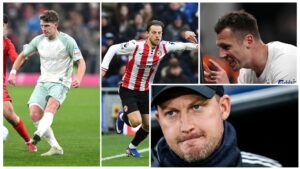 FCK kollage Lerager Neestrup Stage midtbane