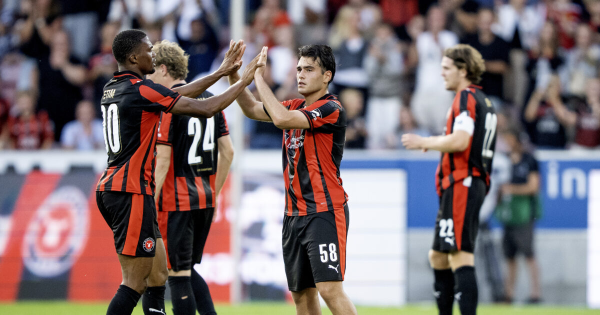 Den transfer giver Superliga-rivalerne dårlige nerver Friday Etim spillede med i FCM's Europa League-kvalifikation sidste sommer. Foto: Bo Amstrup/Ritzau Scanpix