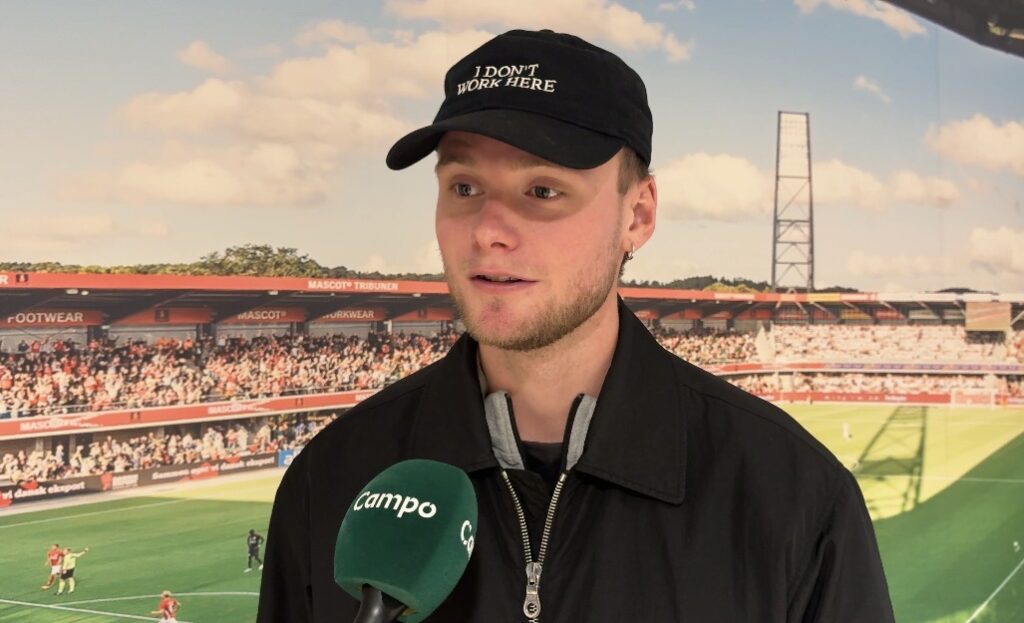 Benjamin Hvidt fra Esbjerg efter testkamp i Silkeborg