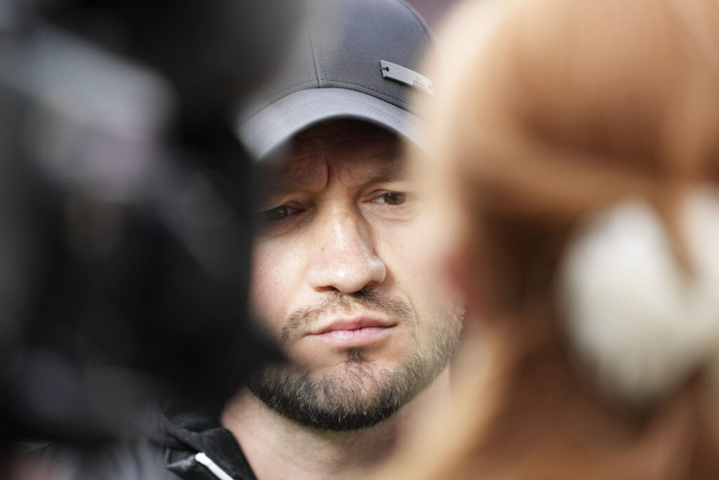Ivan Prelec (VB Træner) under superligakampen mellem Vejle Boldklub og Randers FC på Vejle Stadion søndag den 14. april 2024.