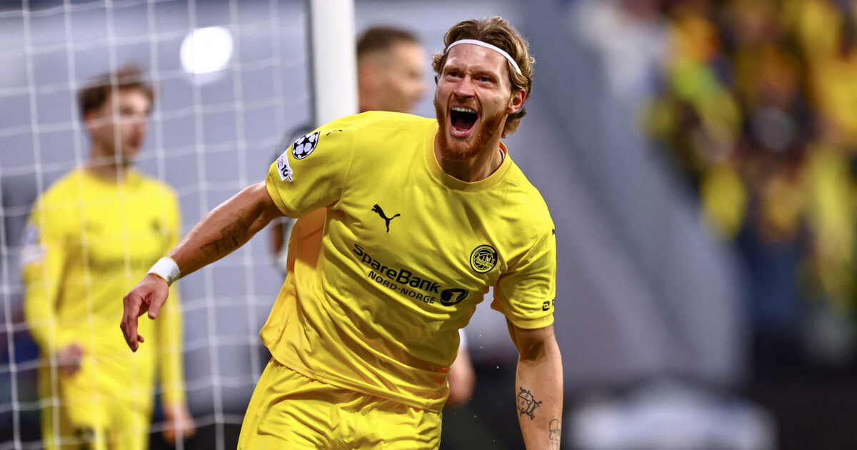 Danskerklubber jagter Høgh: Interne problemer i vejen Soccer Football - UEFA Champions League - Play Off - First Leg - Bodo/Glimt v SK Sturm Graz - Aspmyra Stadion, Bodo, Norway - August 20, 2025 Bodo/Glimt's Kasper Waarst Hogh celebrates scoring their first goal Mats Torbergsen/NTB via REUTERS ATTENTION EDITORS - THIS IMAGE WAS PROVIDED BY A THIRD PARTY. NORWAY OUT.NO COMMERCIAL OR EDITORIAL SALES IN NORWAY.