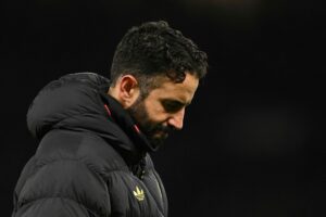 Ruben Amorim under en Manchester United-kamp