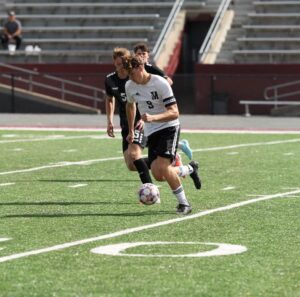 Bickel i aktion med bolden