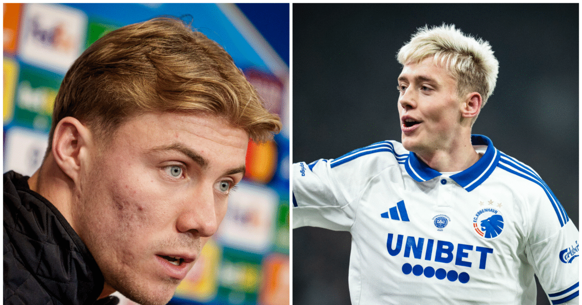 Højlund kan lide FCK-komet: Skal ikke rose ham for meget Foto: Sebastian Elias Uth/Ritzau Scanpix / Foto: Liselotte Sabroe/Ritzau Scanpix
