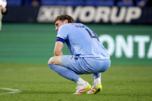 Wessel Dammers under en kamp mod FCK for Randers FC.