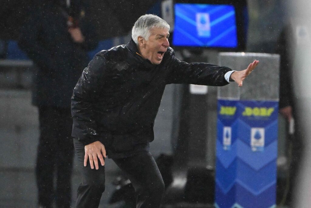 Gasperini på sidelinjen som Roma-træner.