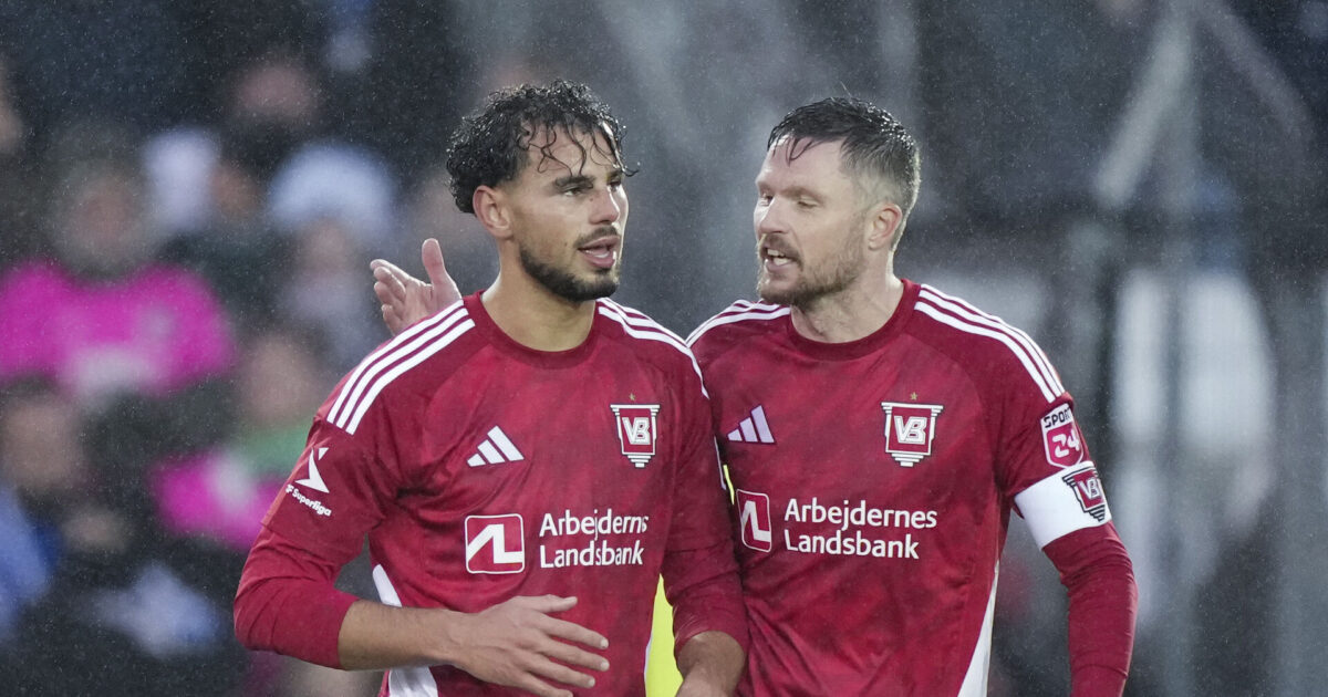 Ombejlet FCK-lejesvend er fortsat i Vejle: God reklame at lave to mål Foto: Claus Fisker/Ritzau Scanpix