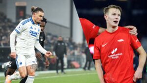 Jordan Larsson dribler + Emil Kornvig jubler.