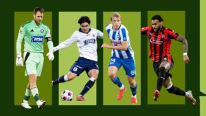 Collage med 11 spillere