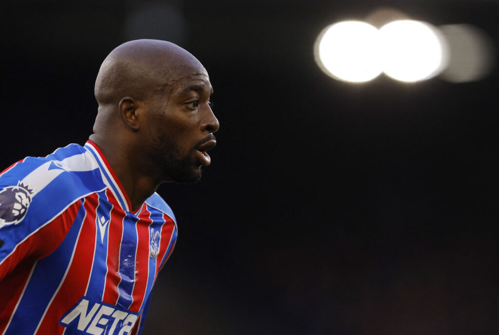 Jean-Phillipe Mateta i aktion for Crystal Palace mod Chelsea.