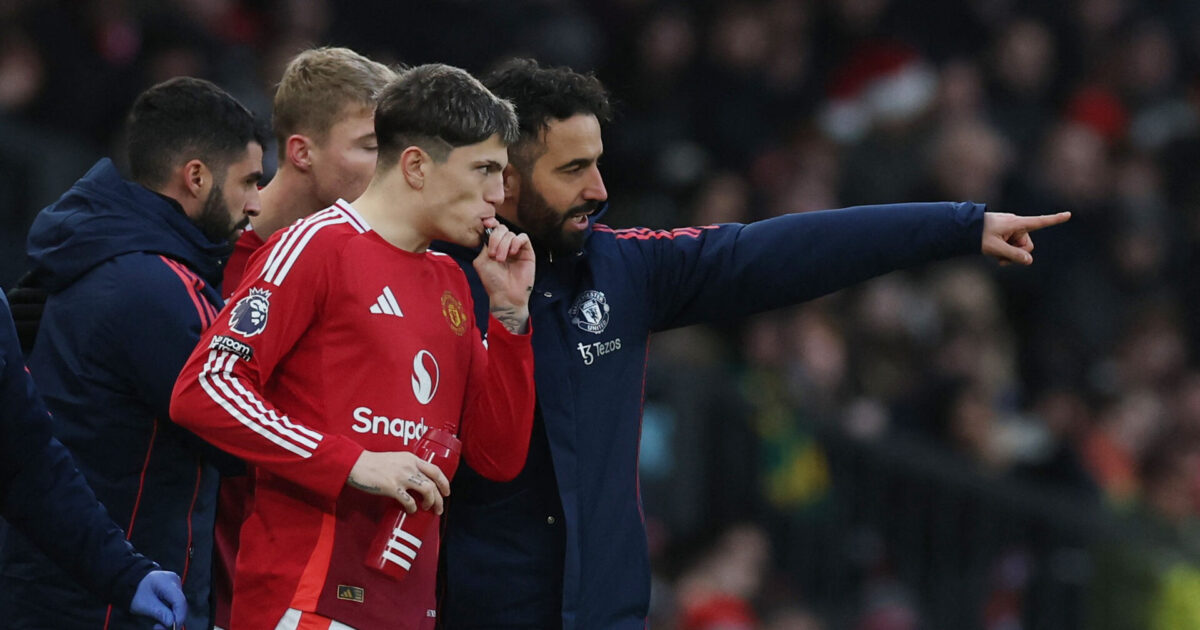 Glad Garnacho? Reagerer på Amorim-fyring Foto: Ritzau Scanpix/REUTERS