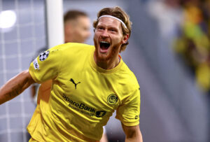 Kasper Høgh jubler efter mål