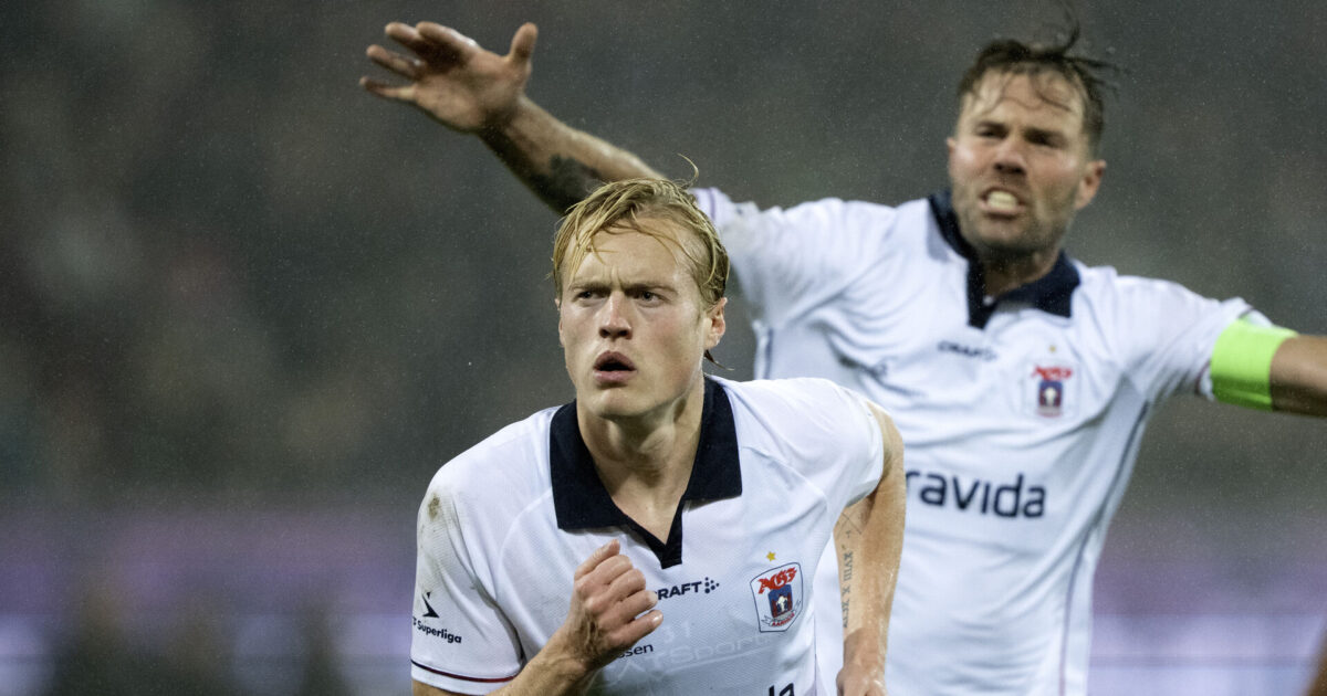 AGF-stjerne: Havde aldrig scoret ti mål i foråret Foto: Bo Amstrup/Ritzau Scanpix