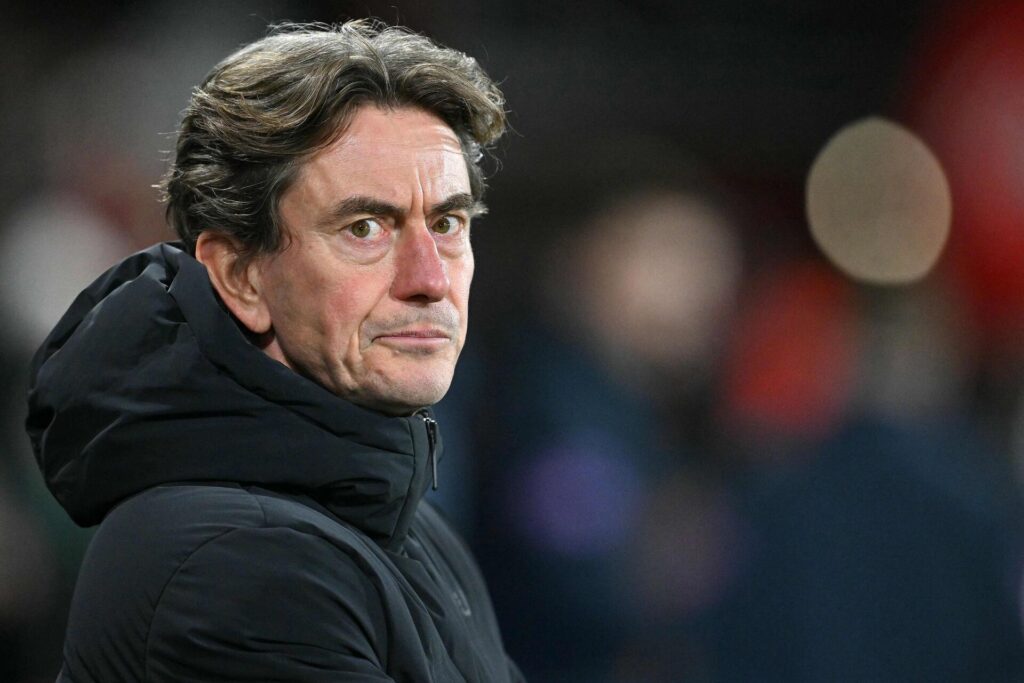 Thomas Frank under Tottenhams kamp ude mod Bournemouth.